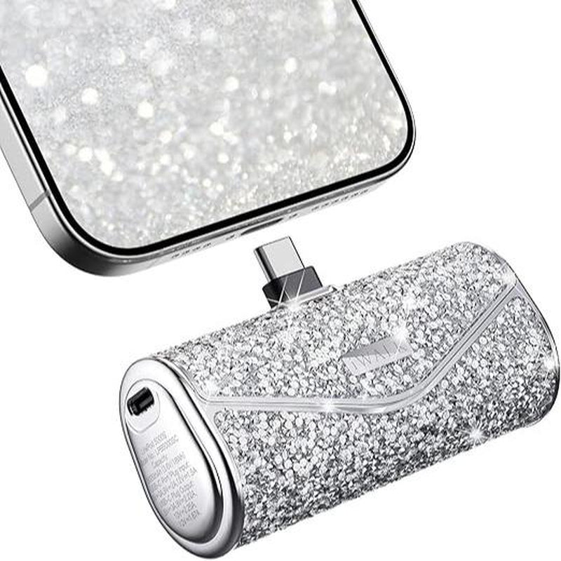 Iwalk Upgraded Sparkly Portable Charger 22.5W, 5000Mah Power Bank for Iphone