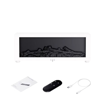 Transform Your Space with the Air Humidifier Essential Oils Diffuser - Aromatherapy Flame Effect with LED Light & Remote Control