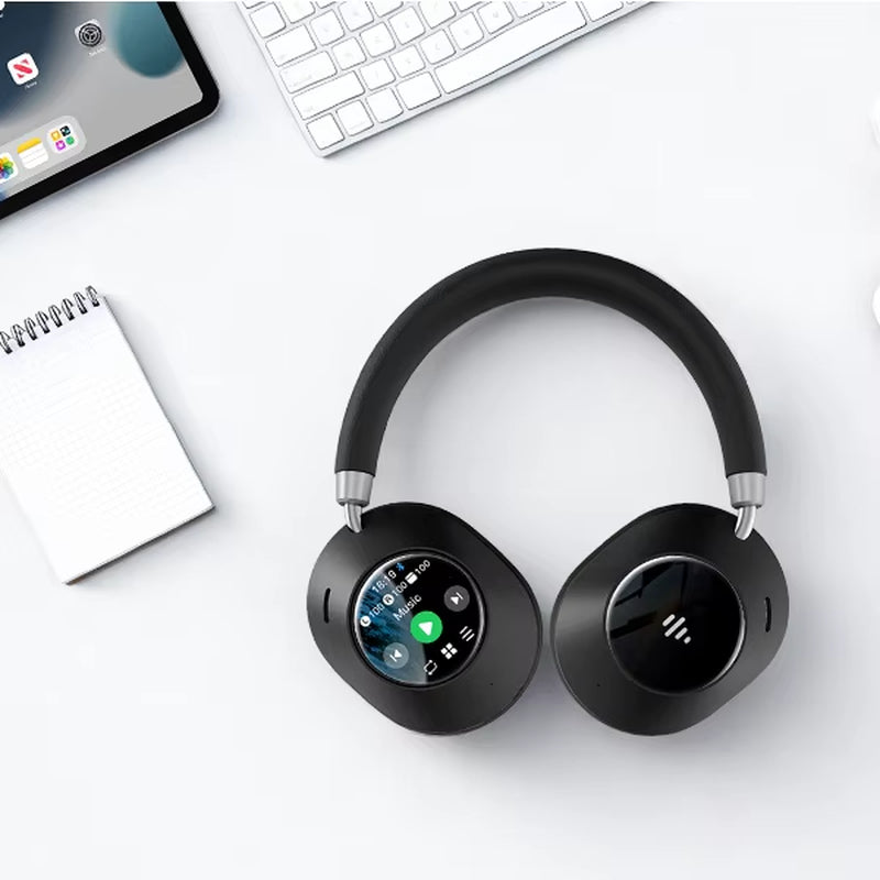 Experience Unmatched Sound Quality with Our New Trend ANC ENC Earbuds Featuring 6 Microphones and Digital Screen - Perfect for Workouts!