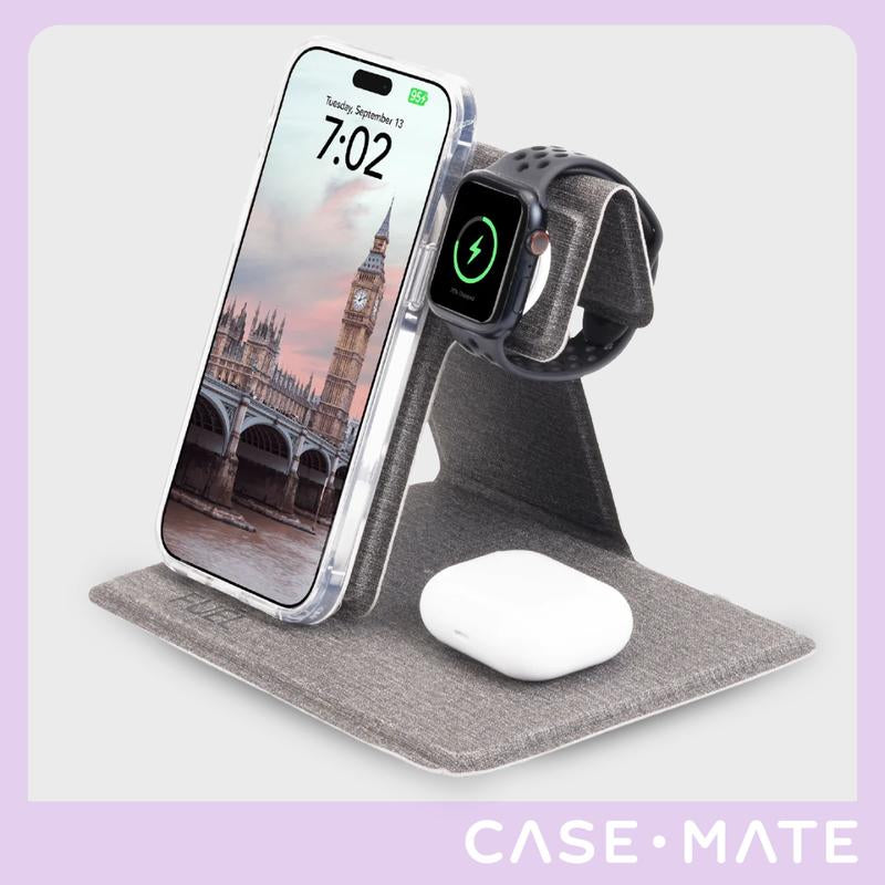 FUEL 3 in 1 Foldable Power Station with Wall Charger - Wireless Charger