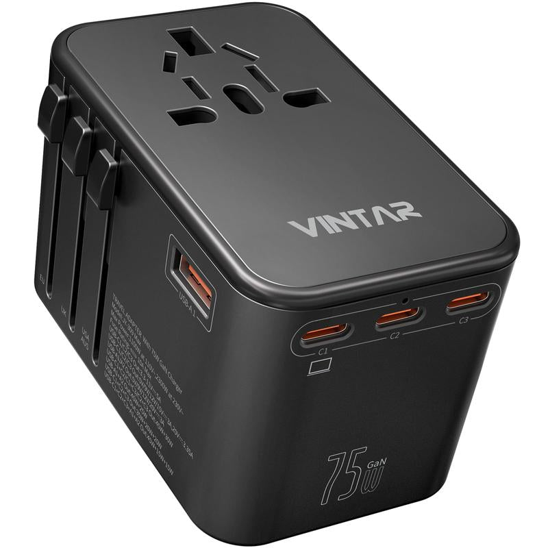 VINTAR 75W Gan Universal Travel Adapter