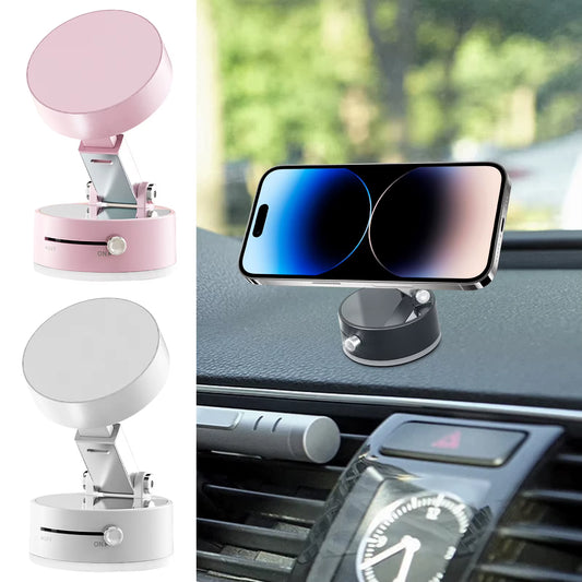 Experience Ultimate Convenience with Our Vacuum Suction Cup Magnetic Car Phone Holder - Perfect for Safe Driving and Easy Access