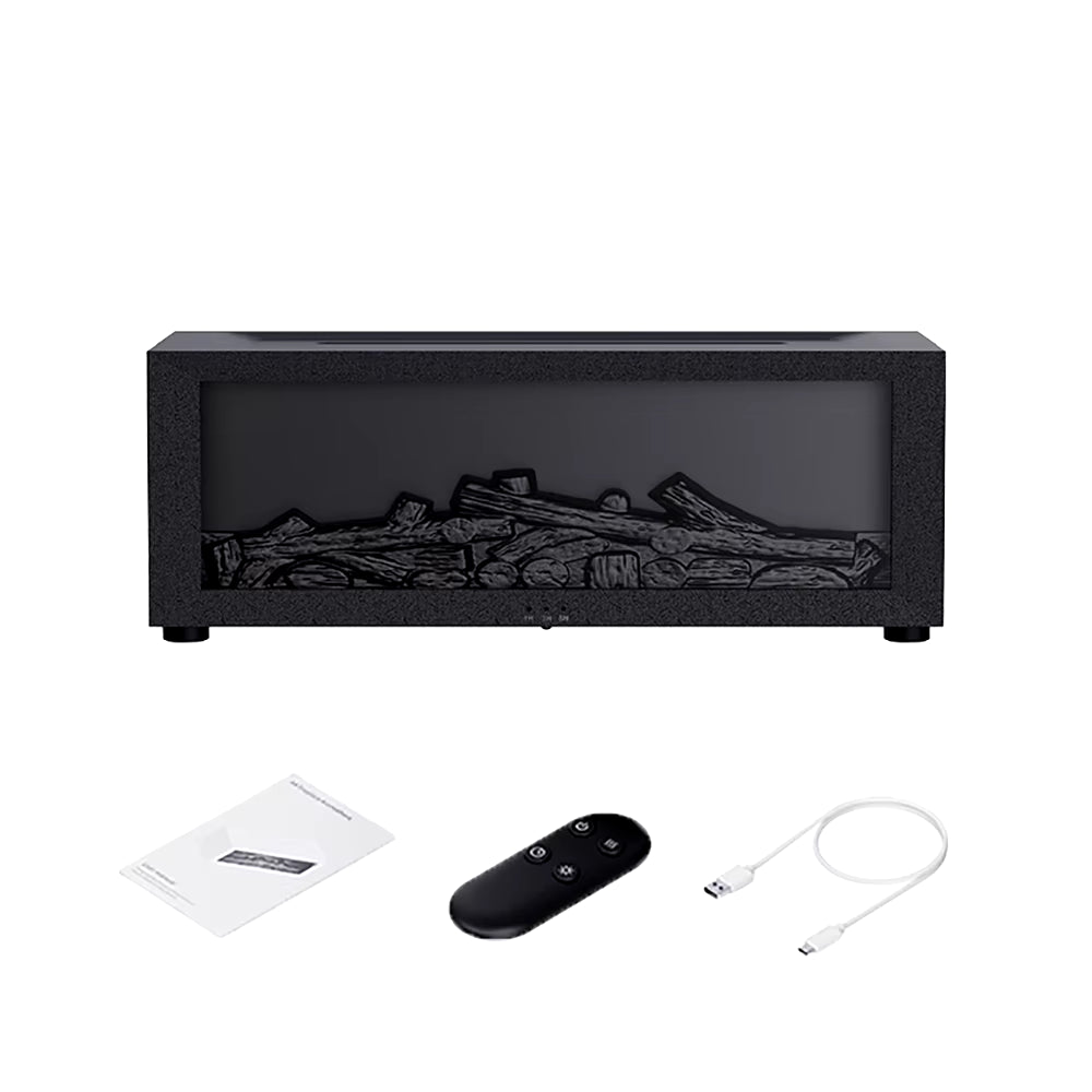 Transform Your Space with the Air Humidifier Essential Oils Diffuser - Aromatherapy Flame Effect with LED Light & Remote Control