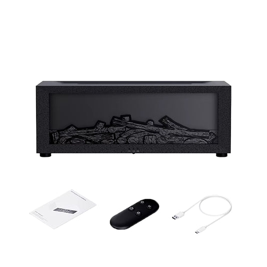 Transform Your Space with the Air Humidifier Essential Oils Diffuser - Aromatherapy Flame Effect with LED Light & Remote Control