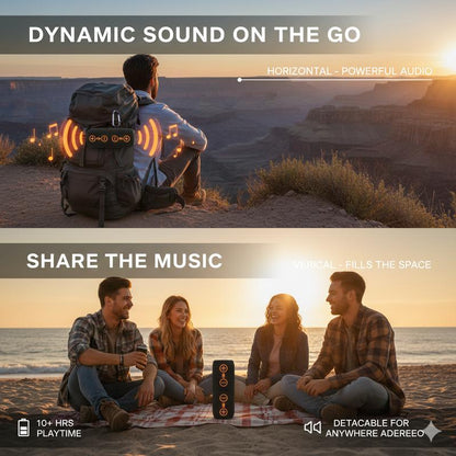 2 in 1 Portable Speaker - Stone Bluetooth Speakers