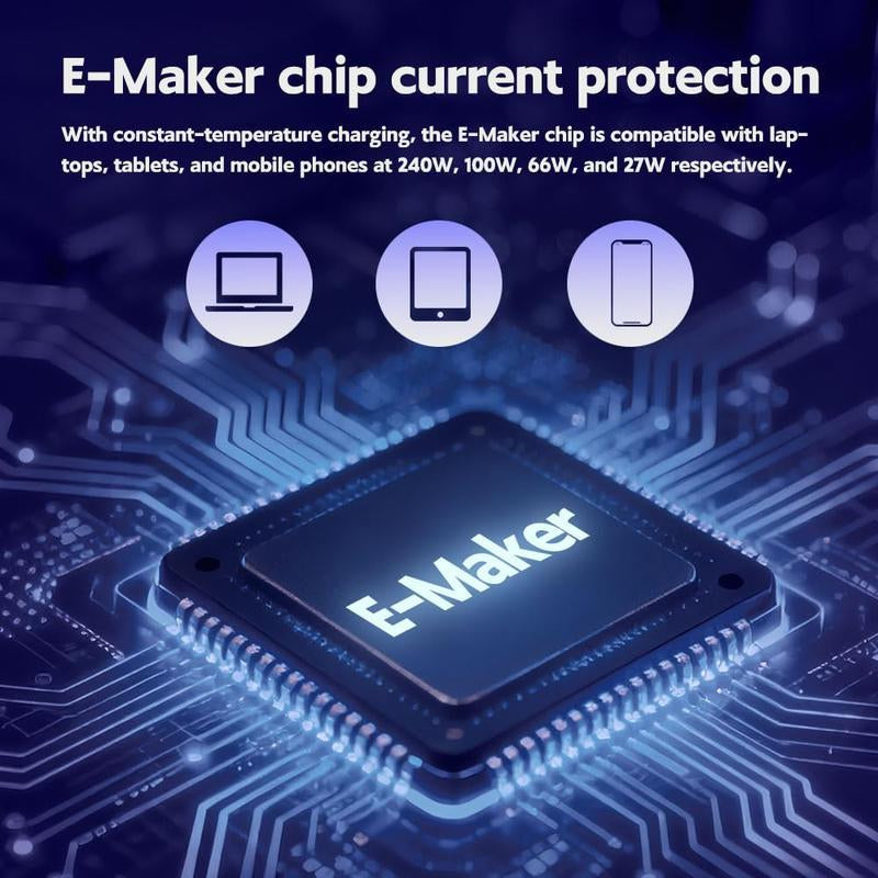 Revolutionary 2-in-1 Invisible Charger Cable & Phone Stand - 240W Super Fast Charging for Gaming, Office, and Travel - Sleek Black Design Compatible with Type-C Devices