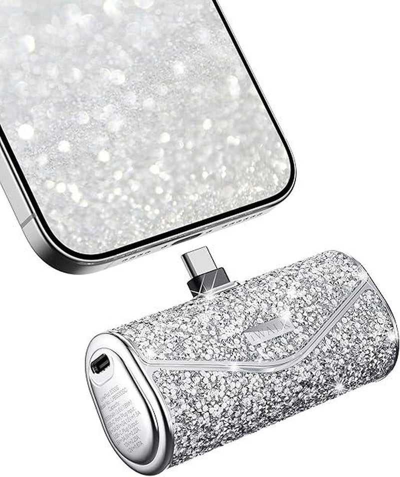 Iwalk Upgraded Sparkly Portable Charger 22.5W, 5000Mah Power Bank for Iphone