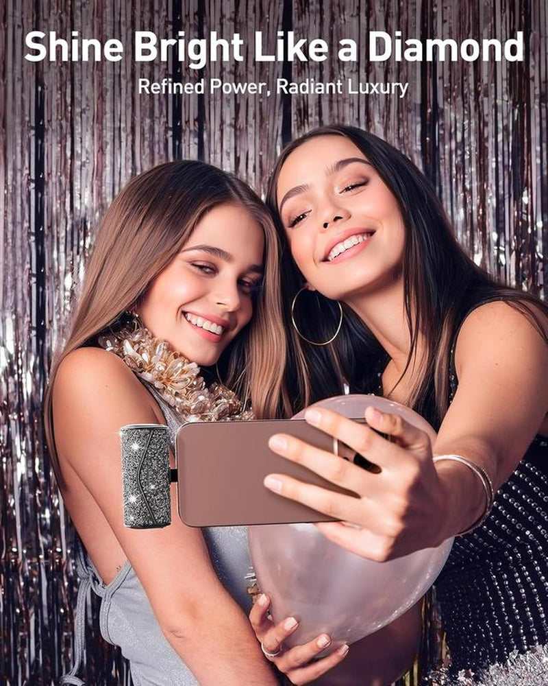 Iwalk Upgraded Sparkly Portable Charger 22.5W, 5000Mah Power Bank for Iphone