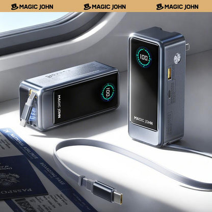 MAGIC JOHN Power Bank for Phones & Laptops, 15,000 Mah High-Capacity Portable Charger