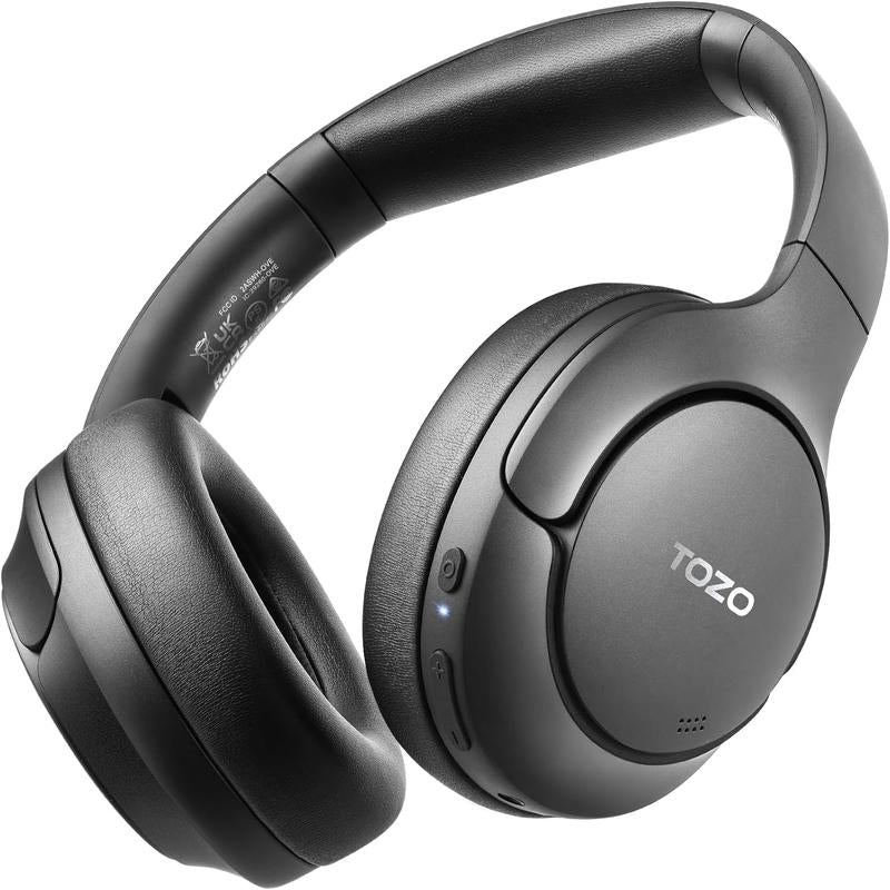 TOZO HT2 Hybrid Active Noise Cancelling Headphones, Wireless over Ear Bluetooth Headphones
