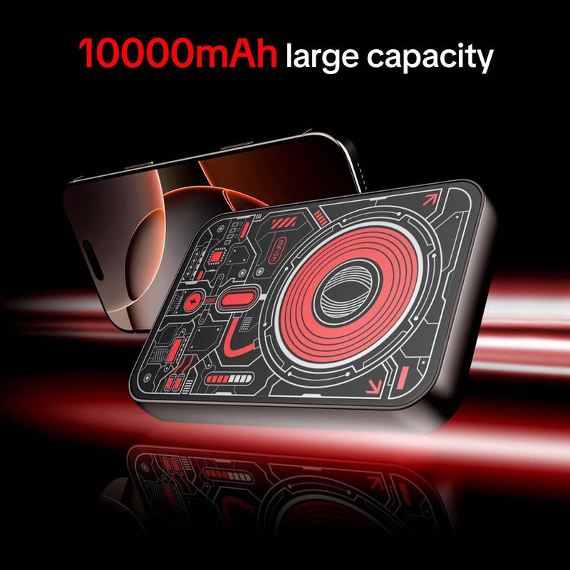 Mfish E-Monster 10000 Mah 3-In-1 Foldable Wireless Power Bank