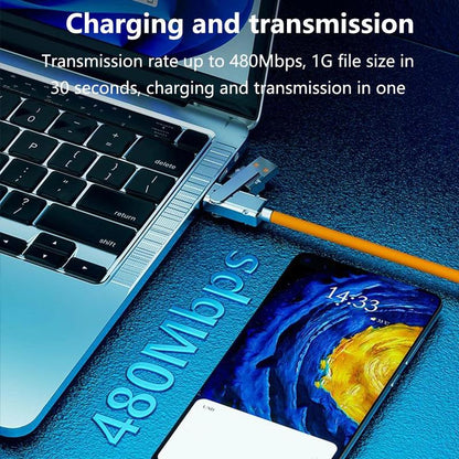 120W 4-In-1 USB-C Cable, 1 Count Fast Charging Data Cable with Cable Management