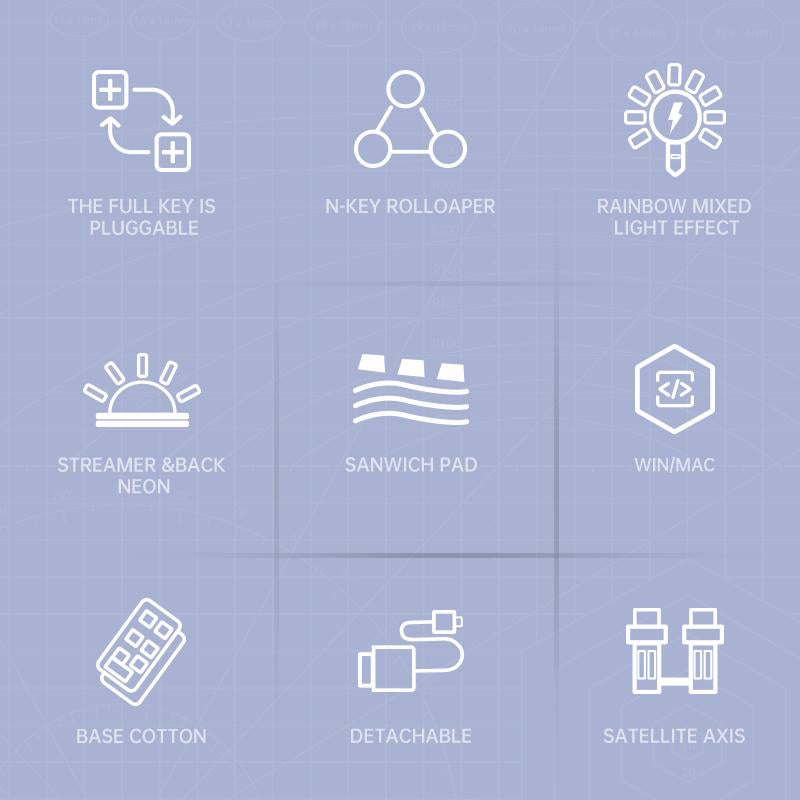 ZIFRIEND AG61 61 Keys Gaming Keyboard