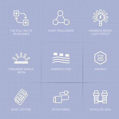 ZIFRIEND AG61 61 Keys Gaming Keyboard