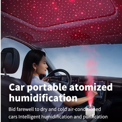 Transform Your Space with the Starry Sky Desktop and Car Humidifier - Creative USB Spray Machine for Ultimate Hydration