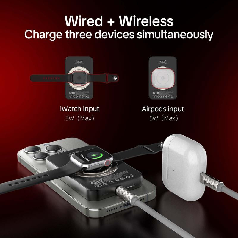 Mfish E-Monster 10000 Mah 3-In-1 Foldable Wireless Power Bank