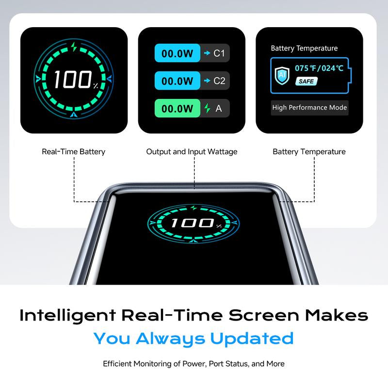 MAGIC JOHN Power Bank for Phones & Laptops, 15,000 Mah High-Capacity Portable Charger