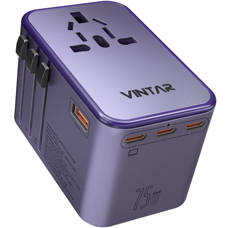VINTAR 75W Gan Universal Travel Adapter