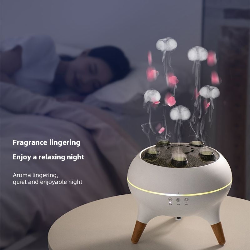 Household Intelligent Jellyfish Ultrasonic Air Humidifier Ultrasonic Porous Atomization Timing Remote Control Humidifier Aroma Diffuser